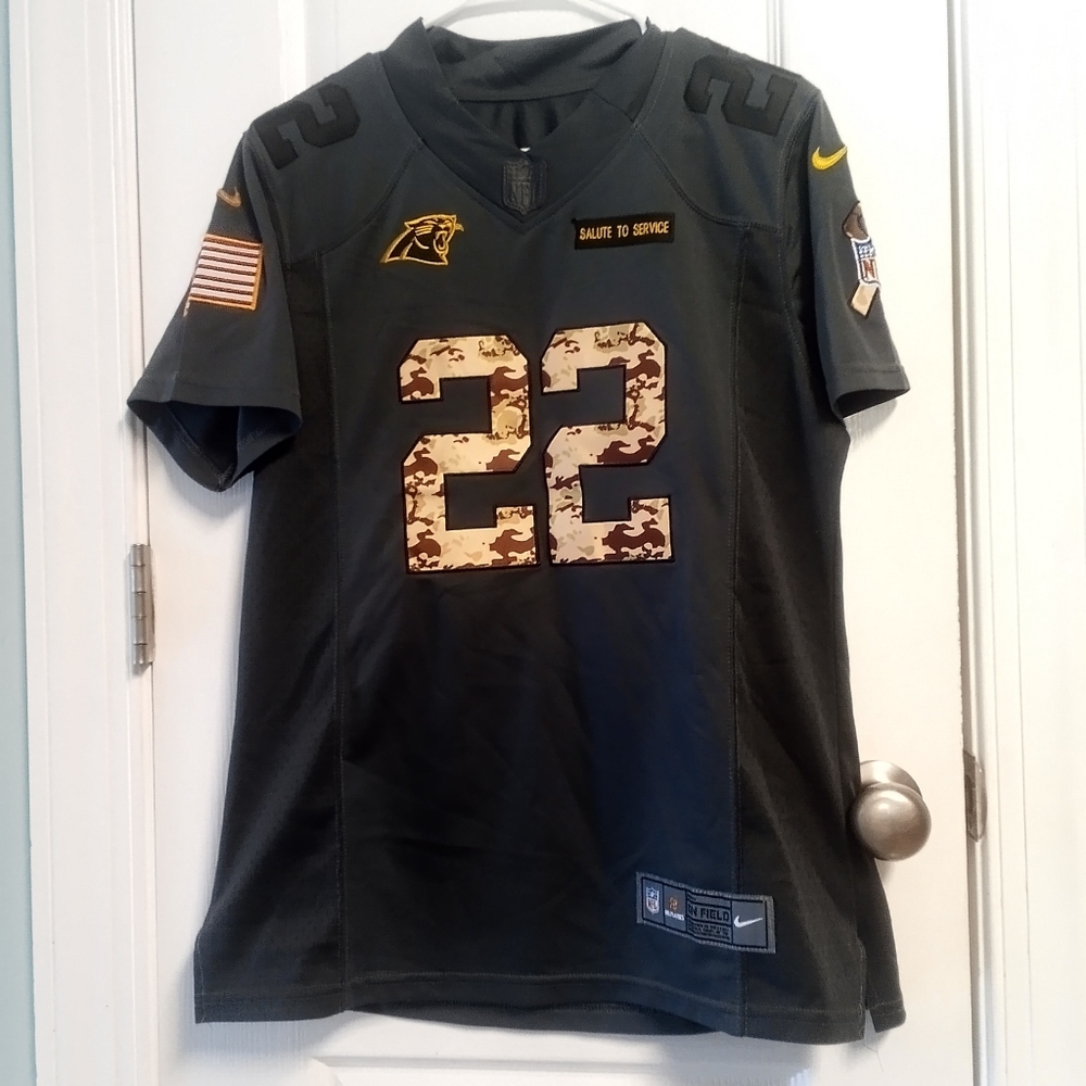 Nike NFL Official Salute to Service Jersey Panthers #22 McCaffrey XL Like New